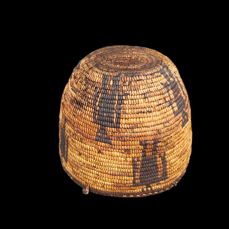 Very Rare Early Western Washington Puget Sound Salish Hard Basket With Human Figures Nisqually Cowlitz - Image 7