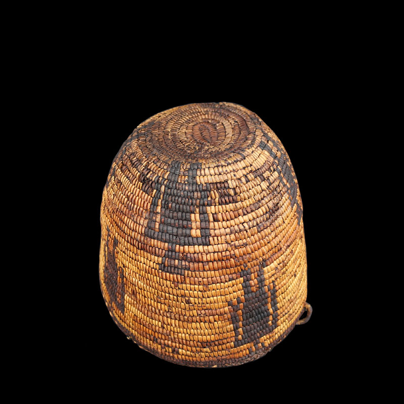 Very Rare Early Western Washington Puget Sound Salish Hard Basket With Human Figures Nisqually Cowlitz - Image 3